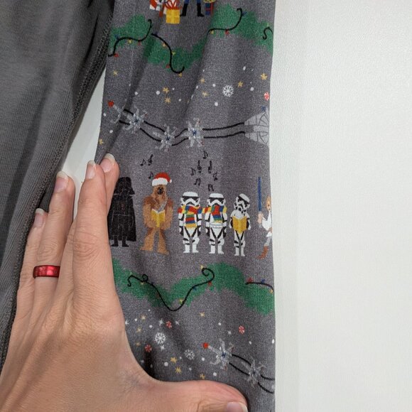 Hanna Andersson Star Wars Princess Leia Christmas Pajama Top Grey Size Small - Picture 5 of 5